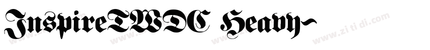 InspireTWDC Heavy字体转换